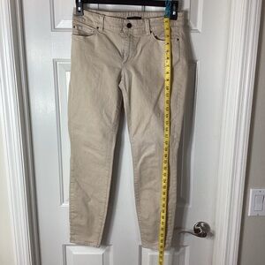 Ann Taylor Tan Skinny Ankle 5 Pocket style Pants Sz 6